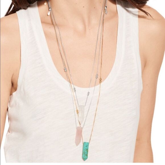 Alex and Ani Earth Sultry Sodalite Pendant Necklace with Station Beads 14kt GP - Picture 8 of 16